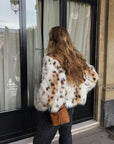 Leopard fur coat