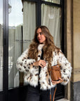 Leopard fur coat