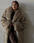 Luna long fur coat