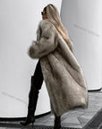 Luna long fur coat