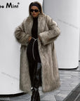 Luna long fur coat